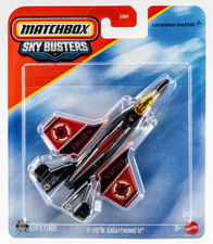 2026 Matchbox Sky Busters 20 Lockheed F-35 B Lightning II BLACK RED FSC