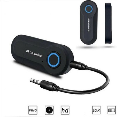 Bluetooth Transmitter Empfänger 3.5mm Audio Sender Adapter USB TV PC Kopfhörer
