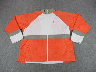 Nike Jacket Womens Medium Full Zip Windbreaker Retro Colorblock Swoosh