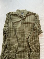 Brooks Brothers L Dress Shirt Mens Green Plaid 100 Cotton Button Down