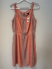 Gap Women's Sleeveless Multicolored Geometric Elastic Waisted Dress Size XL New