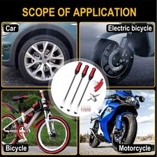 3x Tire Lever Tool Spoon Motorcycle Tyre Iron Changing+3 Wheel Rim Protector Set