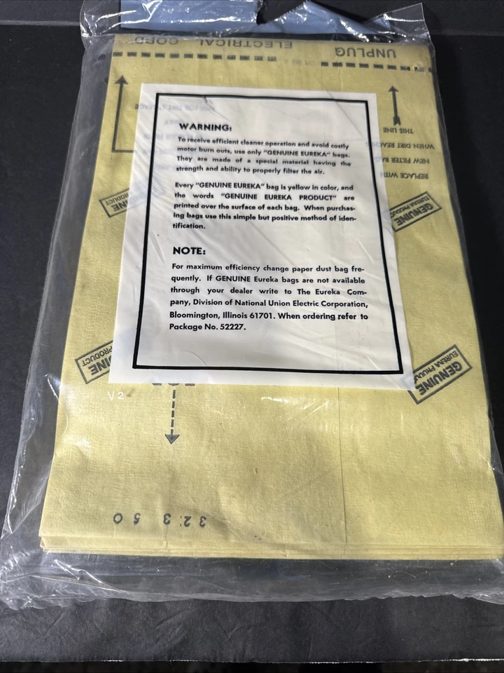Genuine New/Sealed Eureka F & G Vacuum Cleaner Bags 4 Bags #52227new Sealed - Image 4 of 4