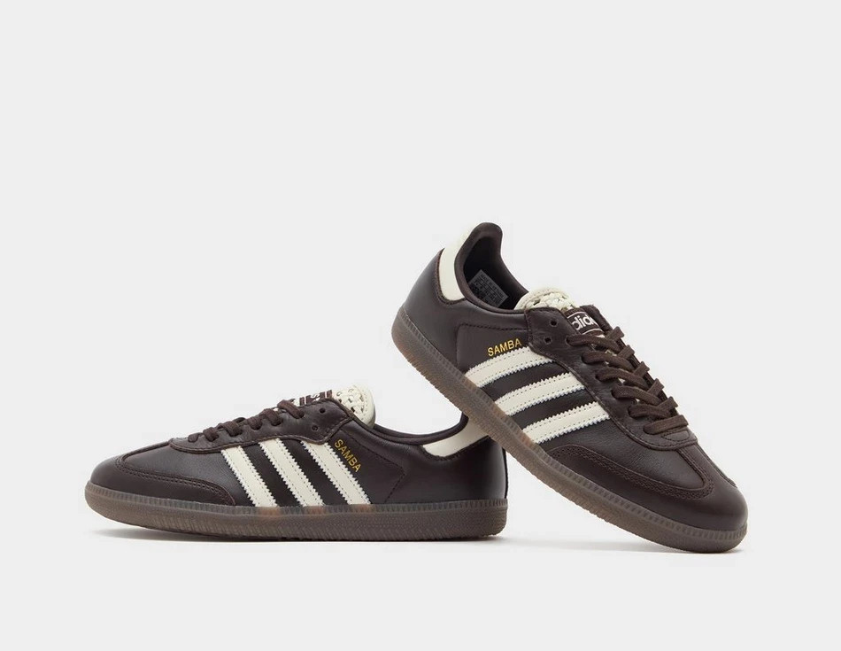 Adidas Originals Women's SAMBA OG SHOES in Brown image 2