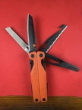 New Custom Orange Black Leatherman Wave Alpha Obsidian Canyonland Serrated Blade