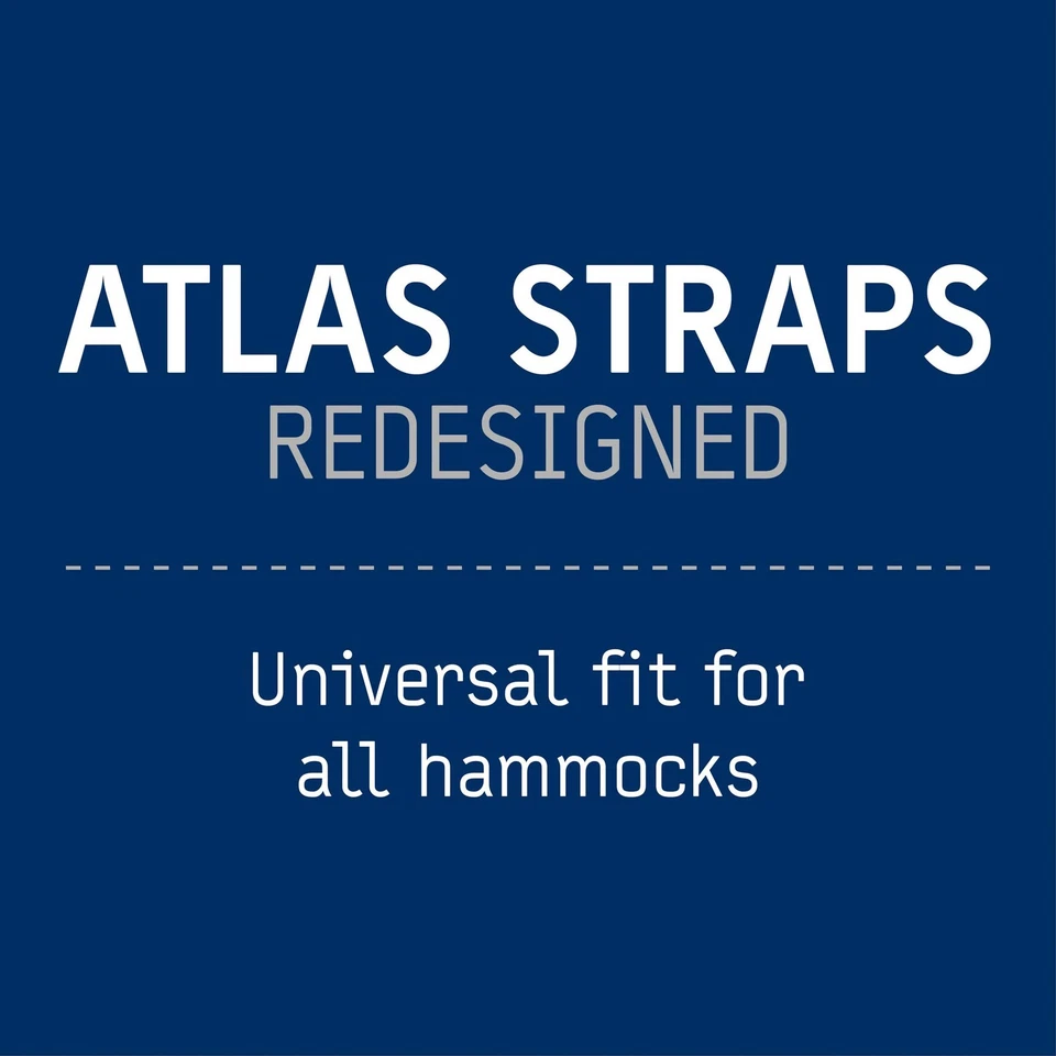 ENO Atlas Hammock Tree Strap - Camping & Hiking Accessory - Black/Royal - Image 2 of 4