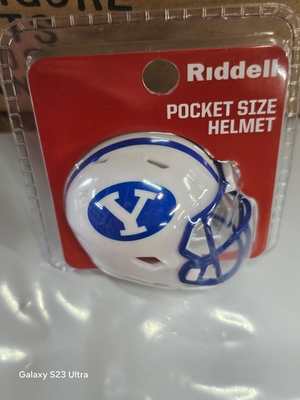 #ad BYU COUGARS BRITE BLUE CLAMSHELL 2026 VERSION NCAA POCKET PRO HELMET RIDDELL $7.95