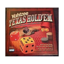 Parker Bros Boardgame Yahtzee - Texas Hold'Em Box VG/EX