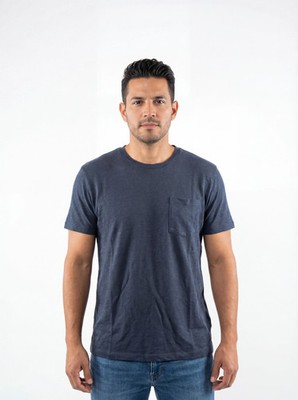 Saint Barth Herren T-Shirt Kurzarm Navy Blau Größe M