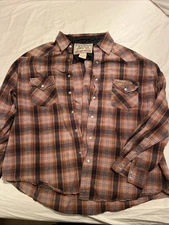 Jesse James Vintage Workwear West Coast Choppers Club Shop Shirt Size XL