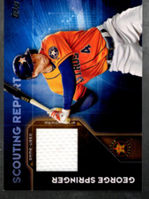 A7569- 2016 Topps Scouting Report Relics # Srrgsp George Springer S2 Trikot