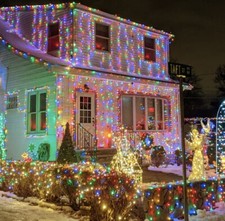 outdoor Fairy lights, 500 LED 65M 213Ft Plug in Lights Multicoloured 