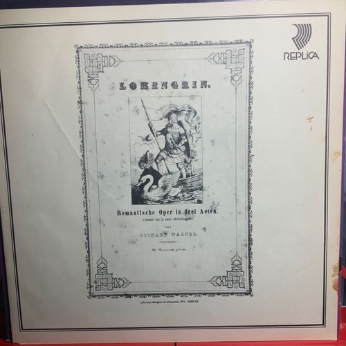 WAGNER-LOHENGRIN-CLUYTENS-ORIGINAL REPLICA RECORDS 5-LP BOX SET-USED-ITALY - Foto 6 di 6