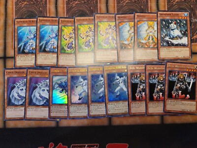 Yugioh Hero Deck Edison Format Stratos Alius Absolute Zero w/ Sleeves &  Deckbox | eBay