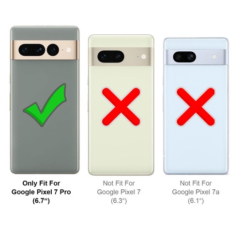 Protective Case for Google Pixel 7 Pro Phone Case Slim Cover Case Black - Picture 3 of 7