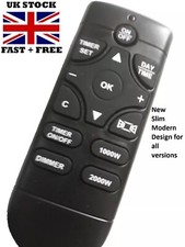 remote control for HOMCOM Ava Black Wall Mounted Glass electric fire New Part