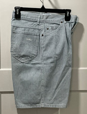 VTG Chic Women's/Misses Blue White Striped Cotton High Rise Shorts Size 9