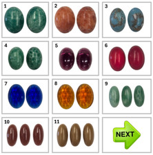 VINTAGE SMOOTH OVAL  SQUARE FLAT BOTTOM CABOCHON STONES MANY SIZE/COLOR OPTIONS