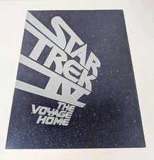 Star Trek IV: The Voyage Home Movie Promo Flyer SIGNED by Leonard Nimoy Spock