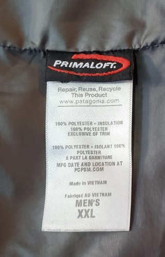 Patagonia Giubbotto Rosso Brunito PrimaLoft Nano Puff 84240 Uomo XXL - Foto 9 di 13