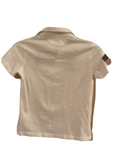 Boys Polo Shirt White Big Pony Polo Ralph Lauren Size 7 US Flag - Picture 6 of 7