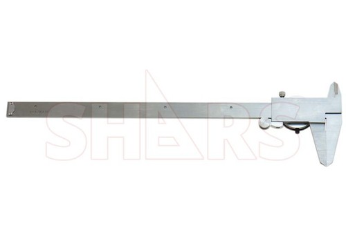 Shars 12" Dial Caliper Shock Proof .001" Stainless 4 Way Black Face L} - Picture 3 of 7