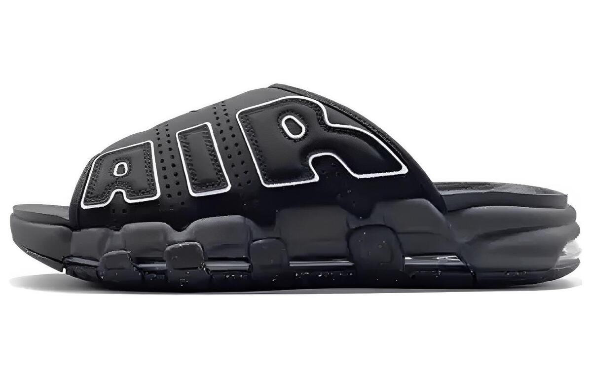 Nike Air More Uptempo Slide 'Black - Grey Sole' DV2132-001 Nike Air More Uptempo Slide 'Black - Grey Sole' DV2132-001