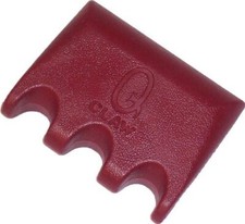 Q-Claw Portable Pool/Billiards Cue Stick Holder/Rack - 3 Place -BURGUNDY