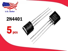 2N4401 & 2N4403 (5 pair) TO-92 Transistor - Free & Fast shipping
