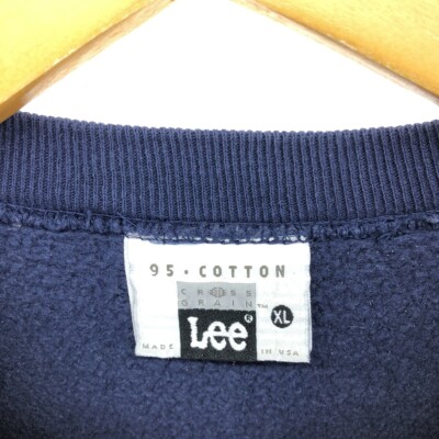 90'S Lee Reverse Weave College Sweatshirt, Made in USA