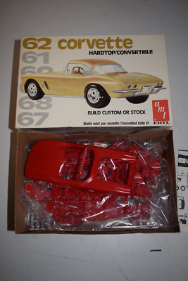 AMT Ertl 6553 '62 Corvette Convertible Hardtop red body 1:25 NEU mit OVP