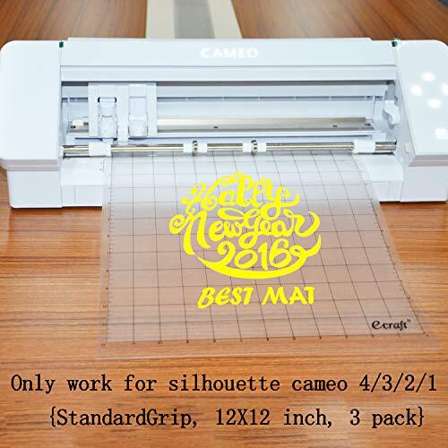 Standard-Grip Gridded Cutting Mat for Silhouette Cameo, 3 Pack 12x12 ...