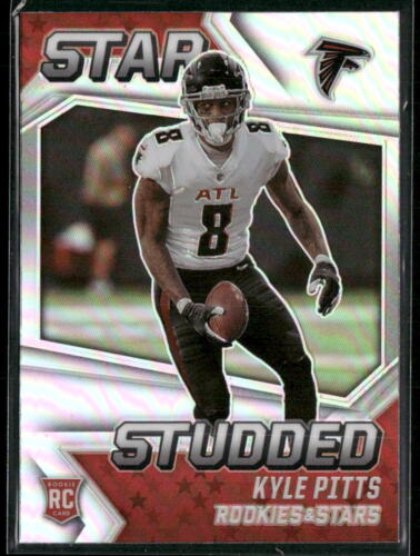 Kyle Pitts 2021 Rookies & Stars #CR-30 RC Star Studded Silver Prizm Falcons