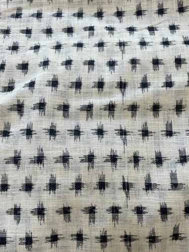 Vintage Japanese Deconstructed Kimono Linen Fabric Pieces (O15) - Picture 3 of 4