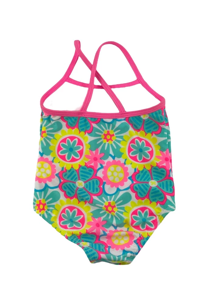 Traje de baño floral OP para bebé niña talla 12 m nuevo sin etiquetas Foto 3 de 3