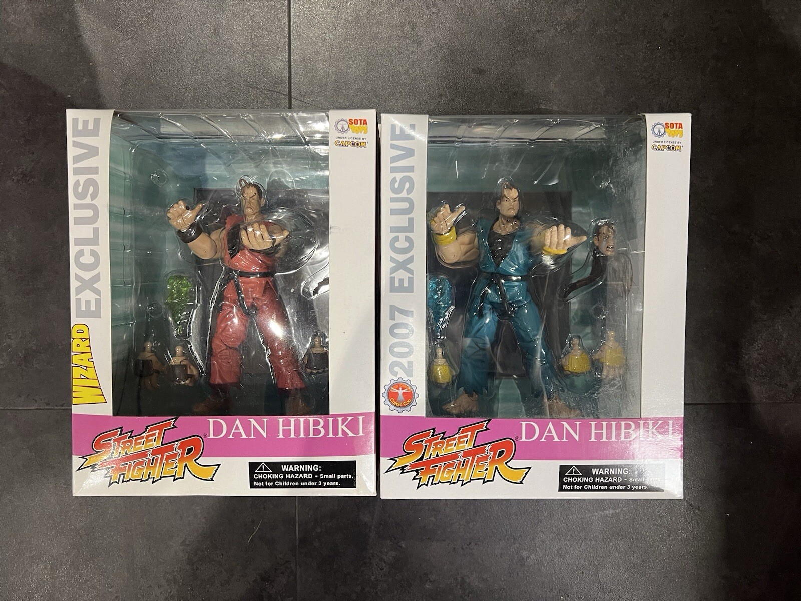 Dan Hibiki P1 & P2 Action Figure - SOTA Toys - Street Fighter - 2007 Exclusive