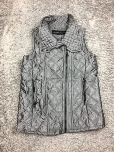 Marc New York Andrew Marc Vest Jacket Mens Size Large Gray Designer Quilted - Picture 3 of 13