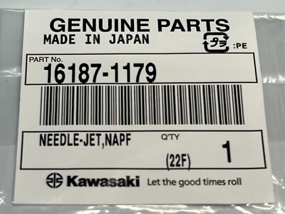 友妙※ Kawasaki Genuine OEM NEEDLE-JET,NAPF New 16187-1179 KX 100