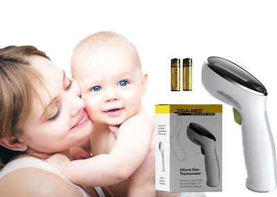 TIGA-MED Baby Kinder Fieberthermometer Infrarot, kontaktlose Messungen, inkl. Batterien