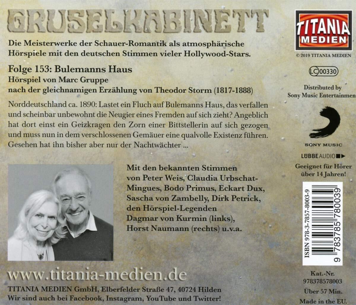 Thumbnail - Gruselkabinett 153/bulemanns Haus (cd)