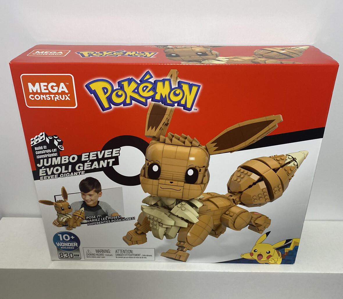 2020 Mega Construx Wonder Builders Pokémon- JUMBO EEVEE 830pcs
