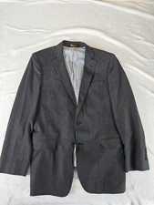 Brooks Brothers Explorer Madison Fit Blazer Jacket Coat 42L Gray Wool Blend