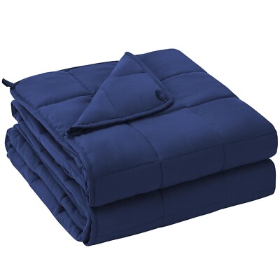 yescool Weighted Blanket for Adults (20 lbs, 60” x 80”, Blue