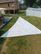 Good used  Geno Jib sail 30' Leech, 27'11" Luff, 14'6" Foot - 26' Pearson #4