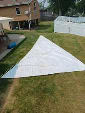 Good used  Geno Jib sail 30' Leech, 27'11" Luff, 14'6" Foot - 26' Pearson #4