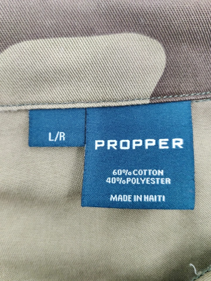 PROPPER WOODLAND CAMO MILITARY BDU JACKET SIZE Large - Image 3 of 4