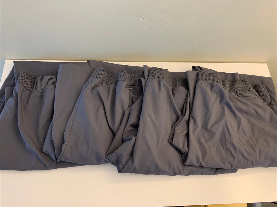 Lote de 4 Pantalones Exfoliantes Blanco Cruz FIT Mujer Gris Perforados Talla M Foto 2 de 4