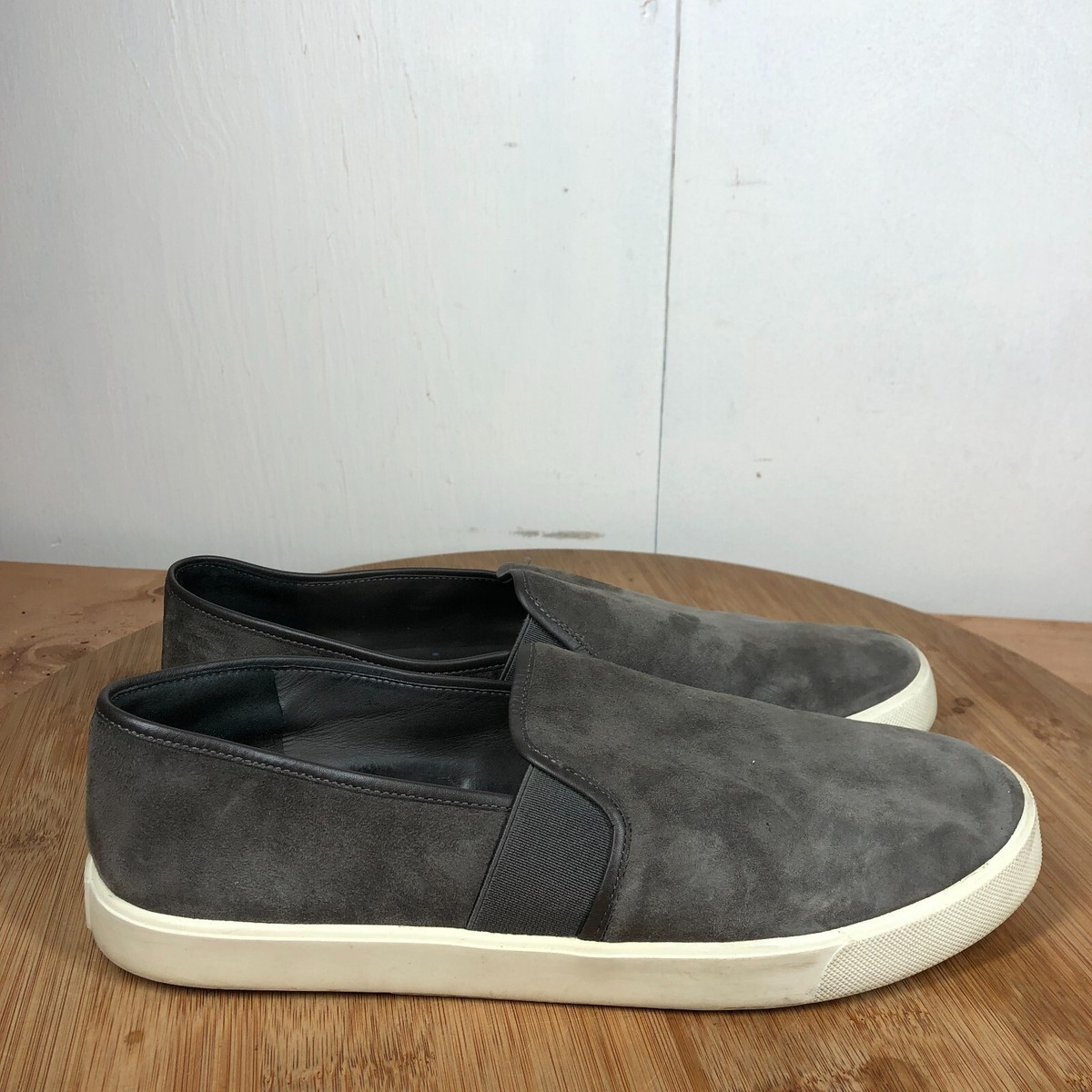 Vince Gray Suede Loafers Slip-On Shoes Vince Mens Fairfox Suede Slip Ons Loafers | Mercari main image 4