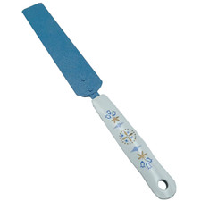 Vintage EKCO Carousel Tulip Icing Spatula/Knife-Blue Enamel Cake-Retro 1960s USA