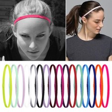 16PCS/Set Women Men Yoga Hair Bands Anti-slip Elastic Sweatbands Sport Headband  